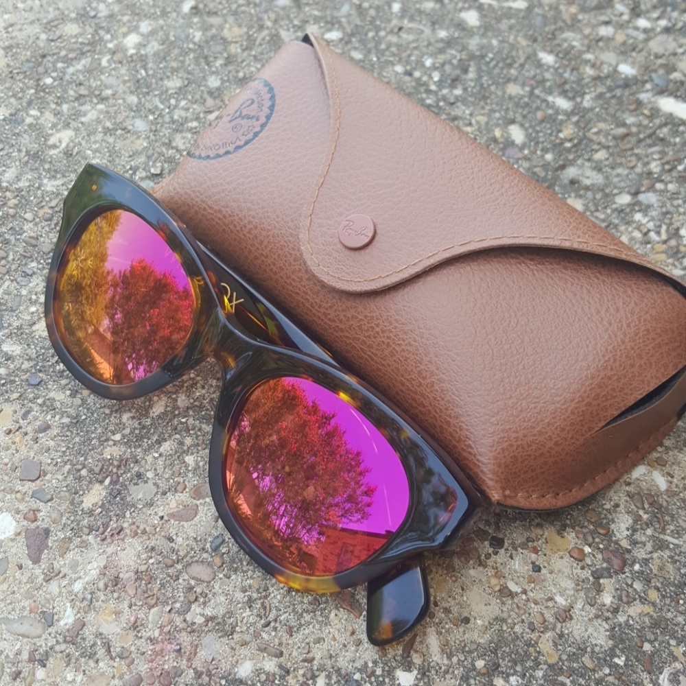 Wildfox Monroe Pink Flash Sunglasses Tortoise